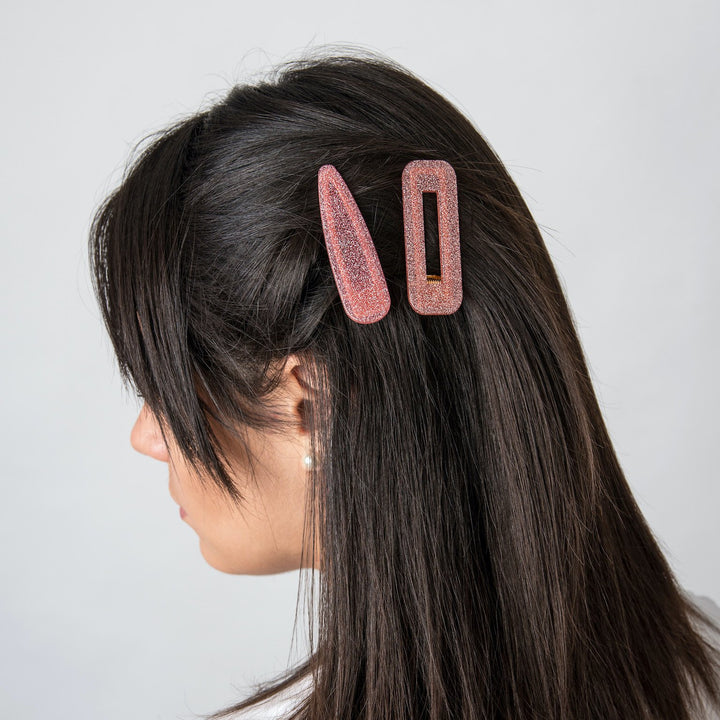 Set of 2 Glitter Hair Clips