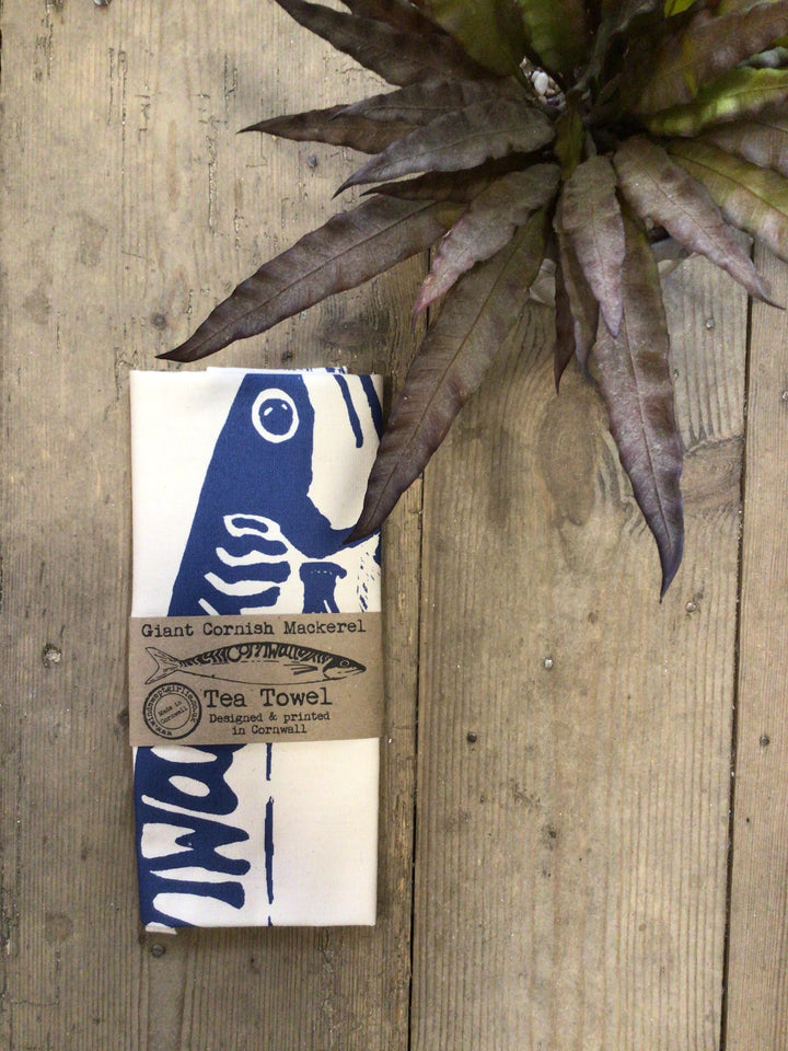 Tea Towel - Large Mackerel