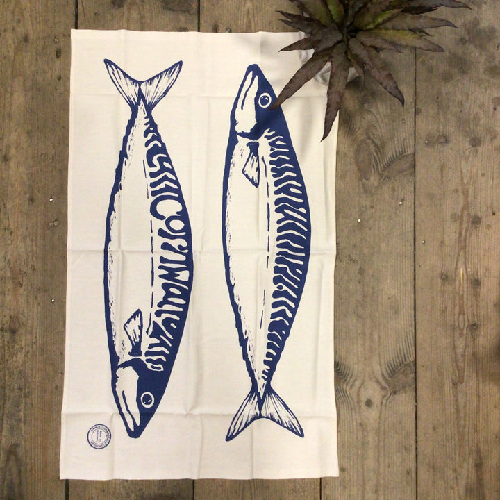 Tea Towel - Large Mackerel