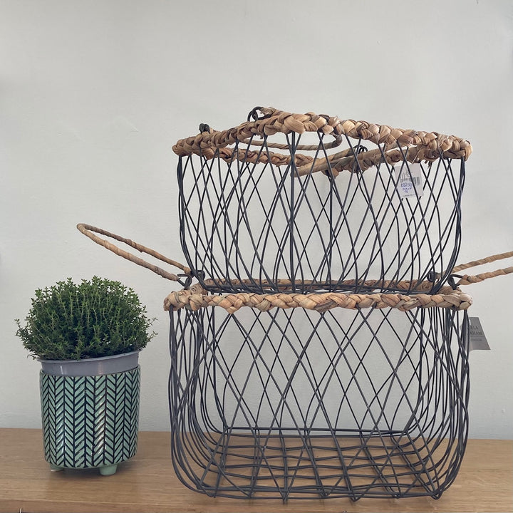 Square Wire Baskets Set 2