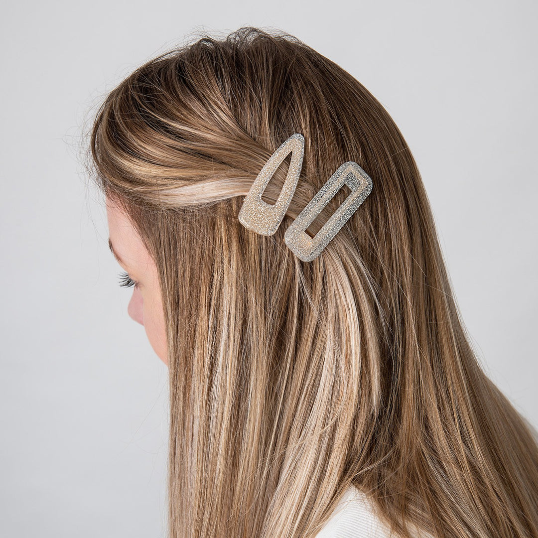Set of 2 Glitter Hair Clips