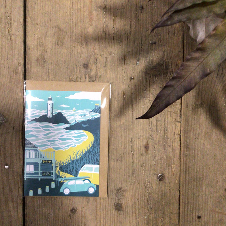 Godrevy Lighthouse Greetings Card