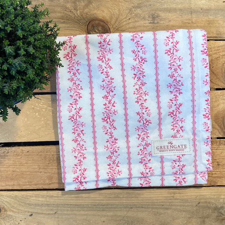 Audrey Raspberry Table Runner