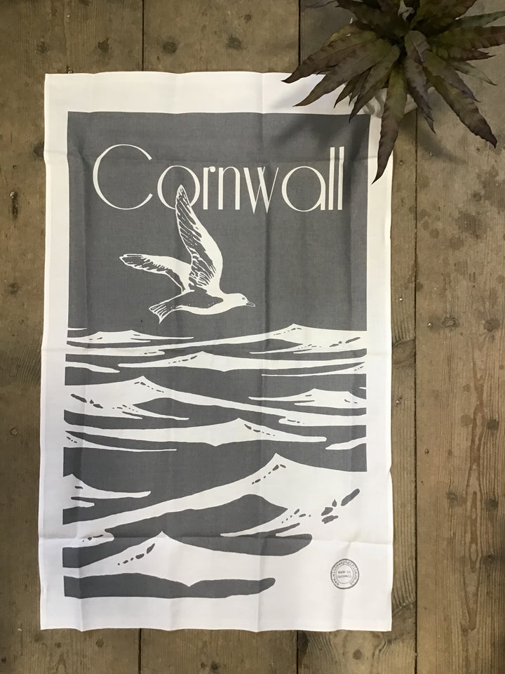 Cornish Gull Tea Towel