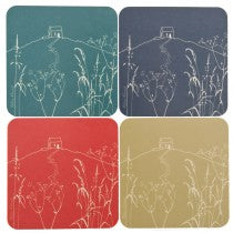 Set of 4 Coasters - The Island