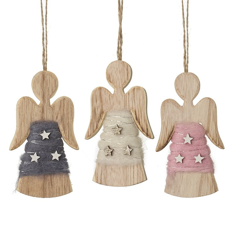 Wooden Angel Hanging Decoration