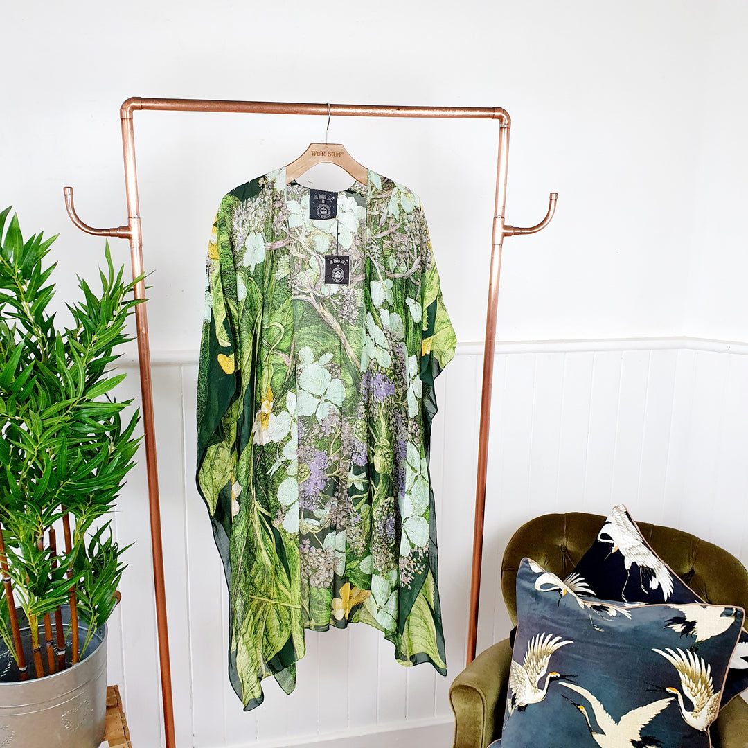 Hydrangea Print Throwover