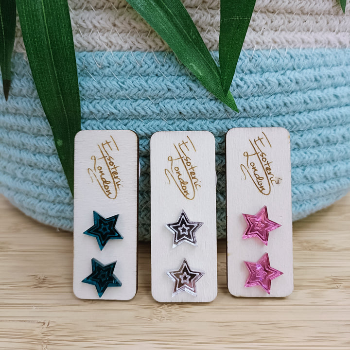 Mirror Star Studs