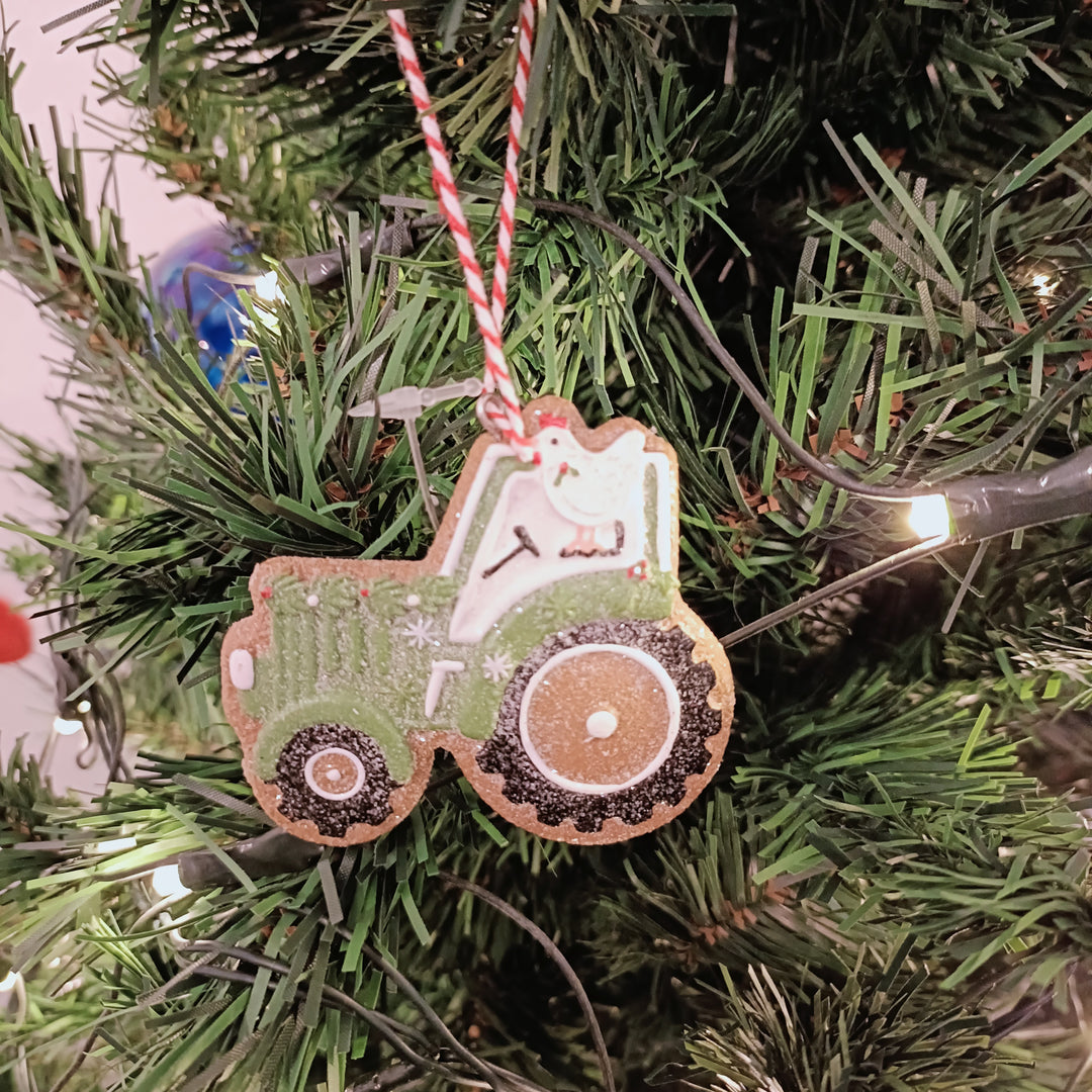 Gingerbread Tractor Decoration