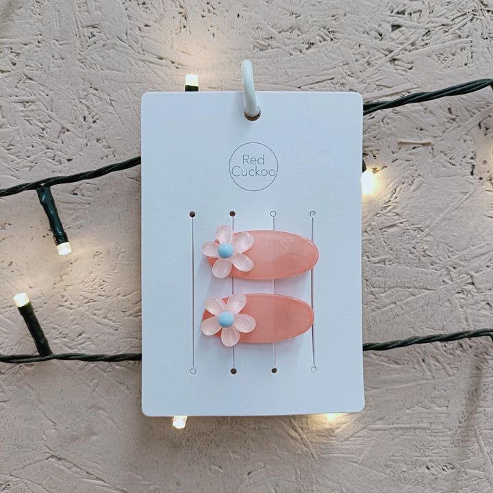 Flower Hair Twin Clips