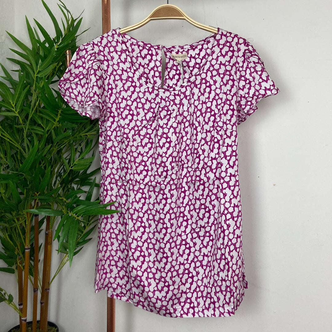Calla Leaf Print Top