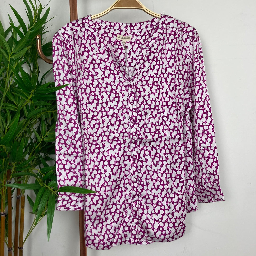 Whitstable Leaf Print Shirt