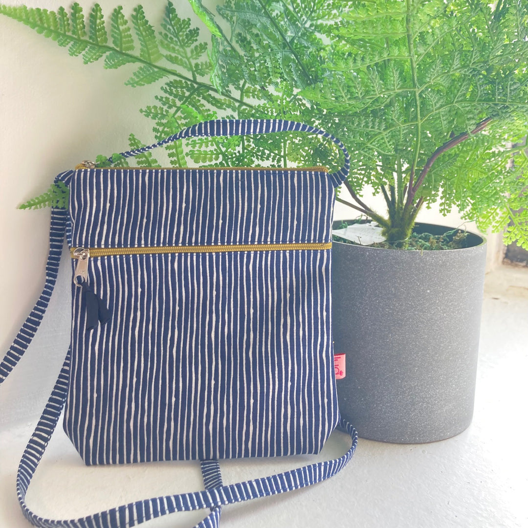 Stripey Cross Body Purse