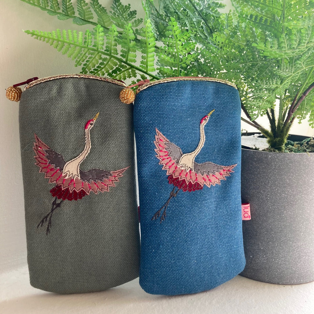 Flying Crane Glasses Case