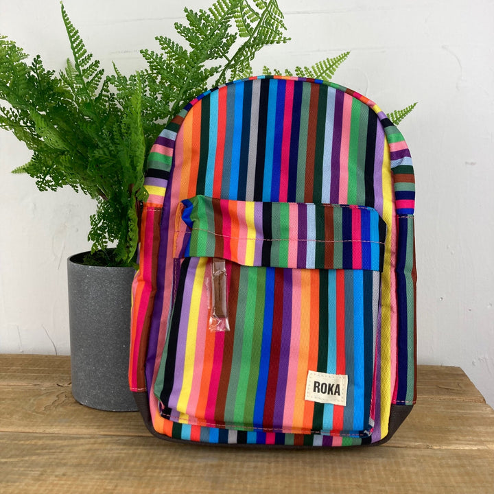 Willesden B Sustainable Canvas Multi Stripe Bag