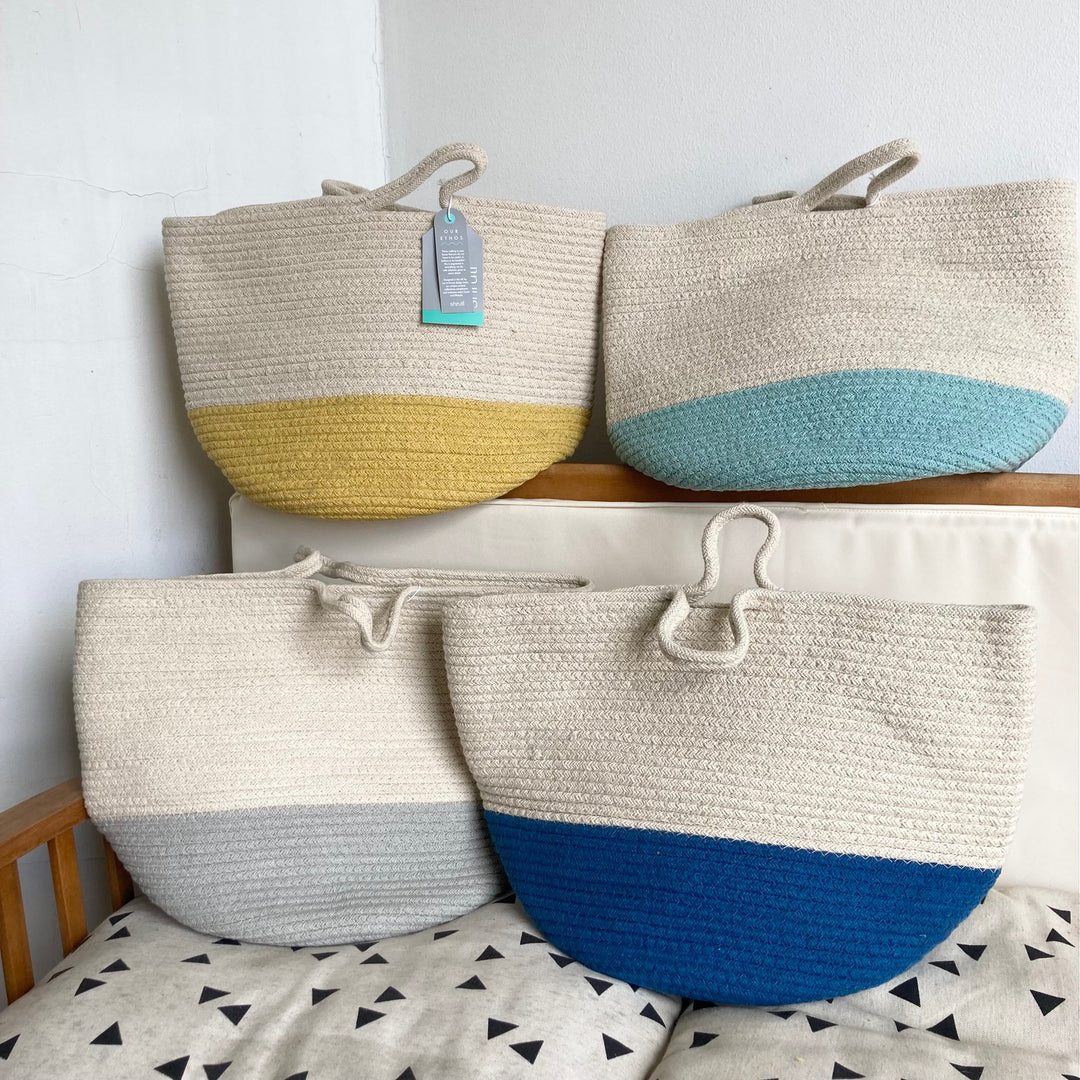 Medium Two Tone Basket