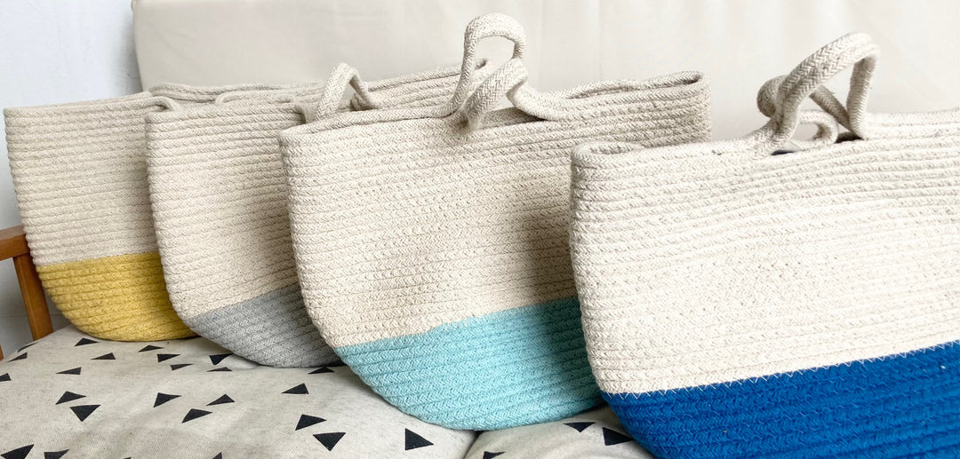 Small Two Tone Basket