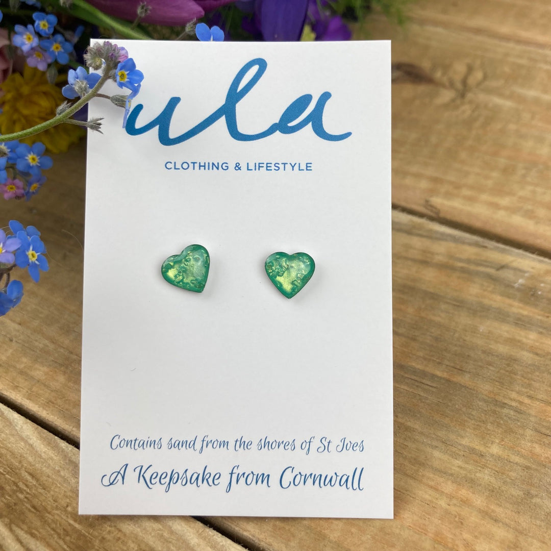 Cornish Keepsake Heart Studs
