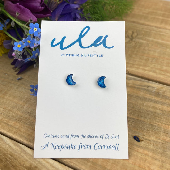 Cornish Keepsake Moon Studs