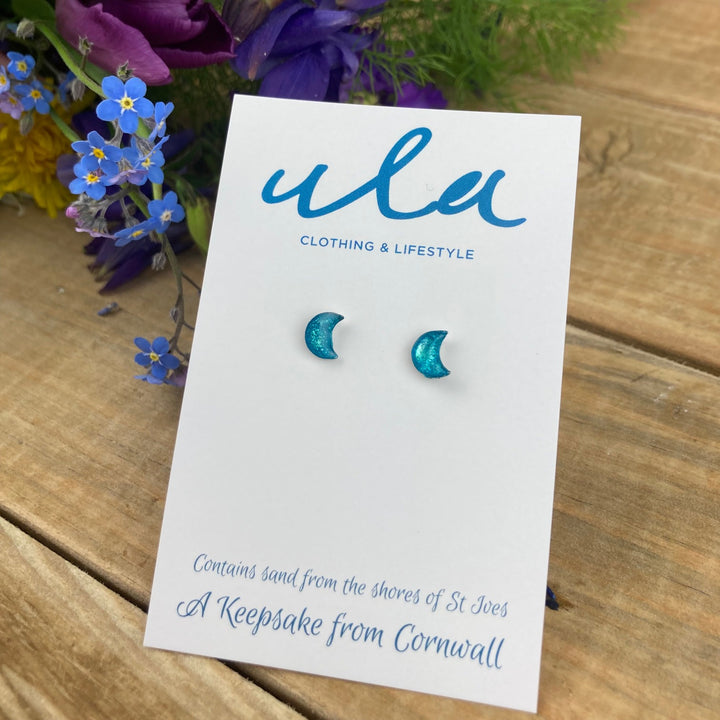 Cornish Keepsake Moon Studs