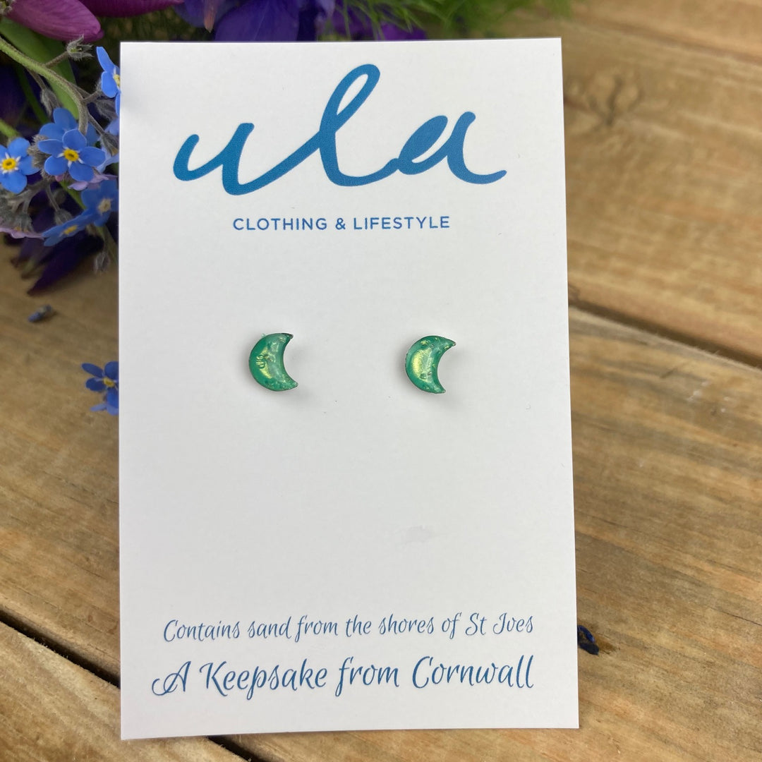 Cornish Keepsake Moon Studs