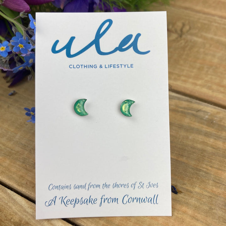 Cornish Keepsake Moon Studs