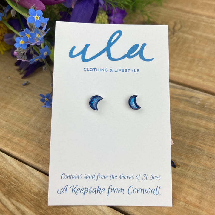 Cornish Keepsake Moon Studs