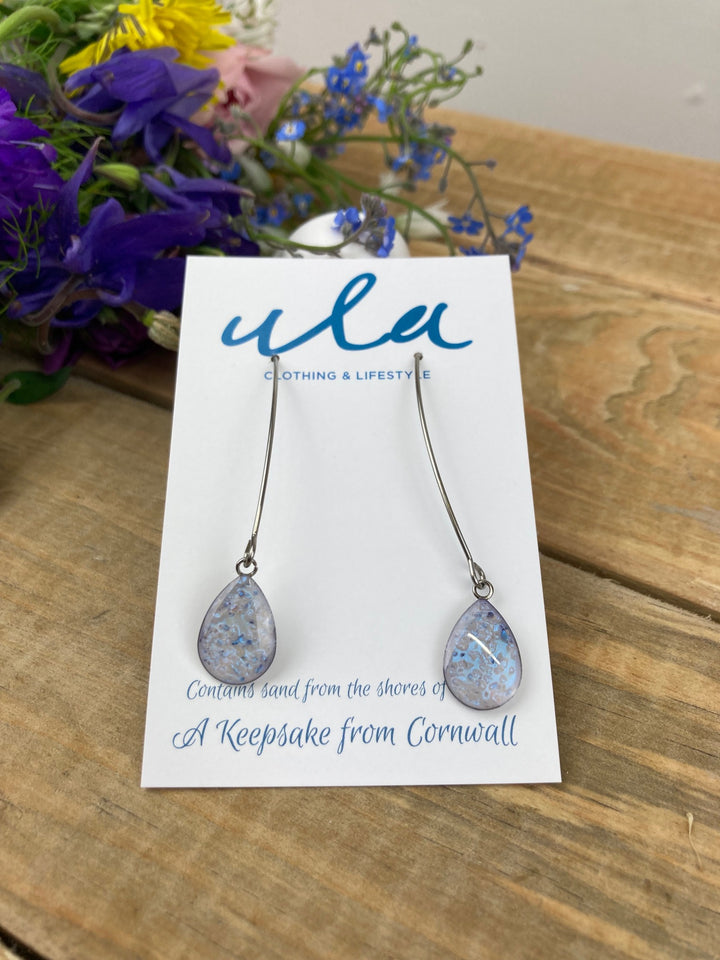 Cornish Keepsake  Long Teardrop Earring