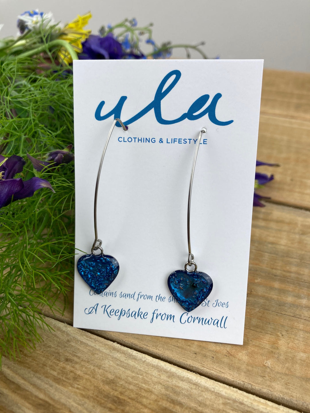 Cornish Keepsake Heart Long Earring