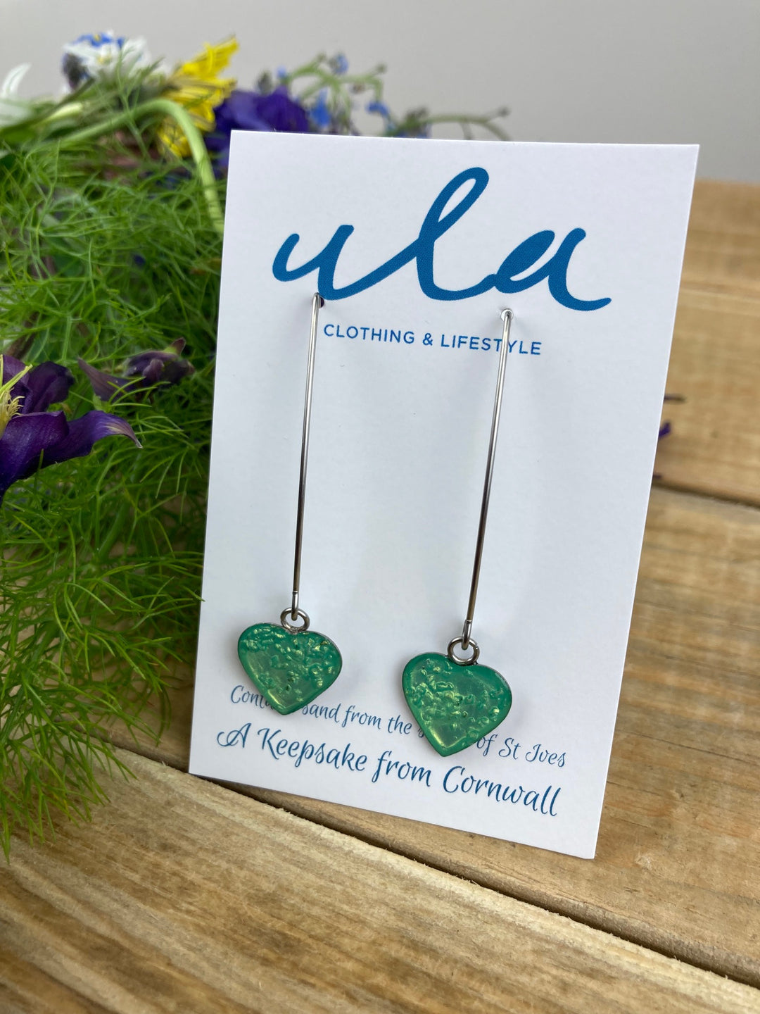 Cornish Keepsake Heart Long Earring