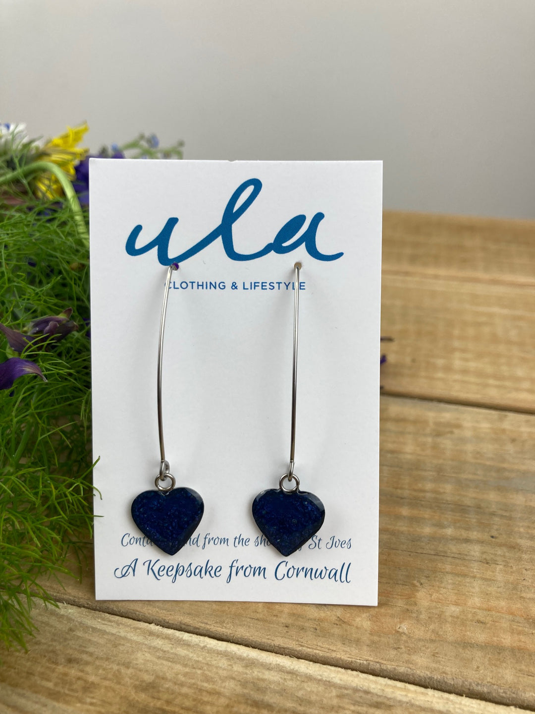 Cornish Keepsake Heart Long Earring