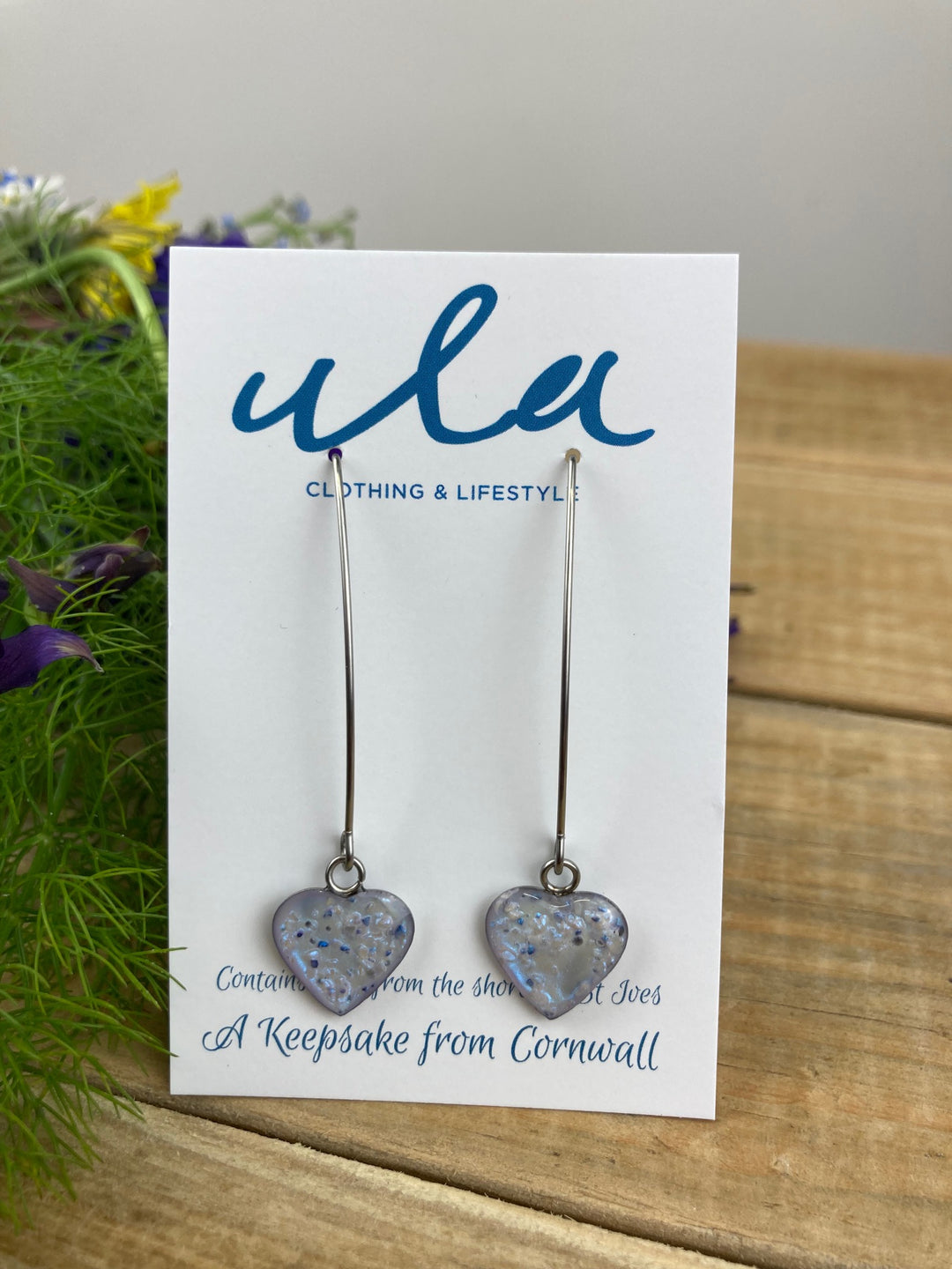 Cornish Keepsake Heart Long Earring