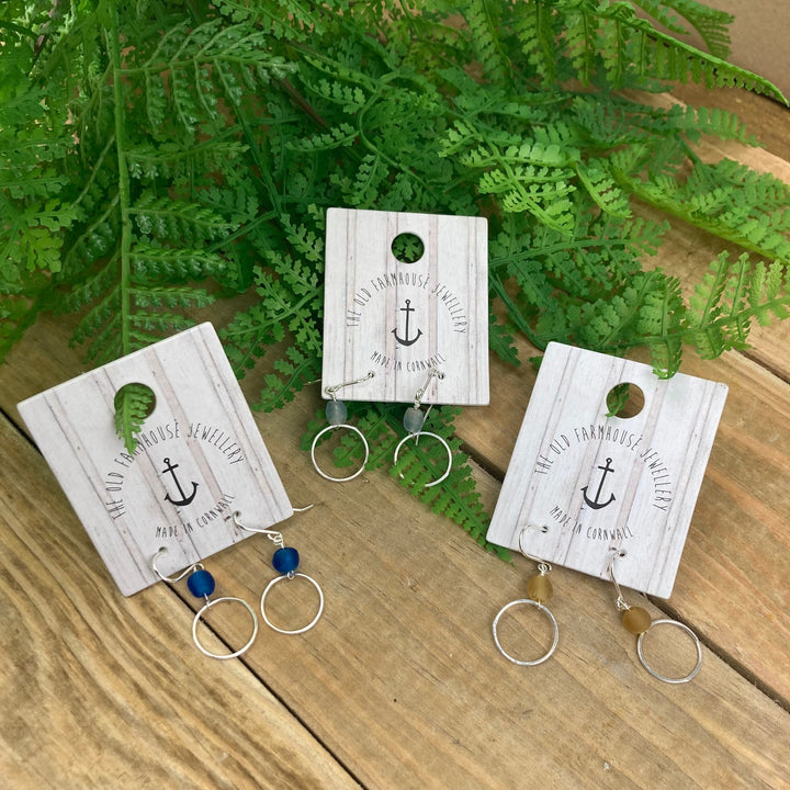 Extra Small Recycled Glass Hoops