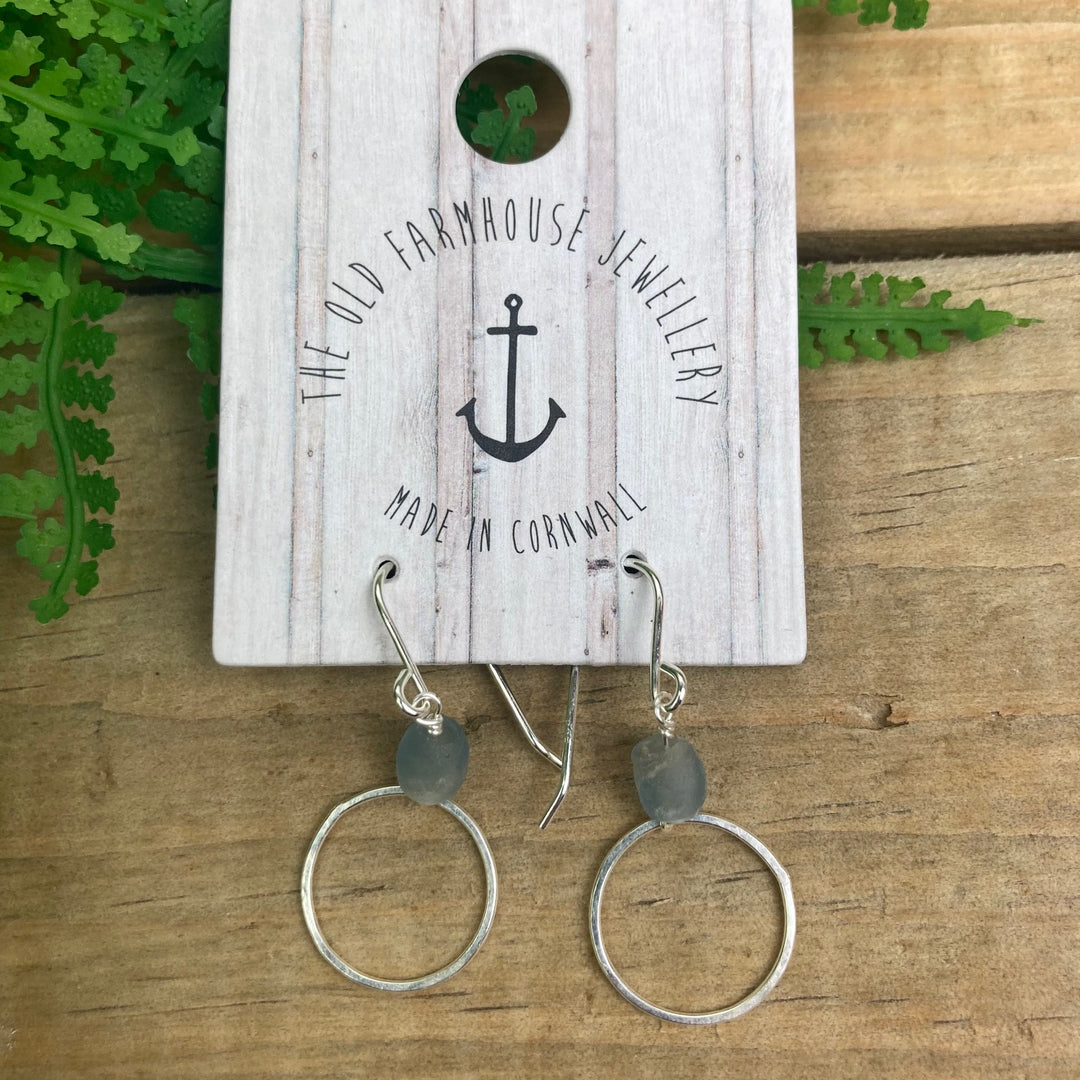 Extra Small Recycled Glass Hoops