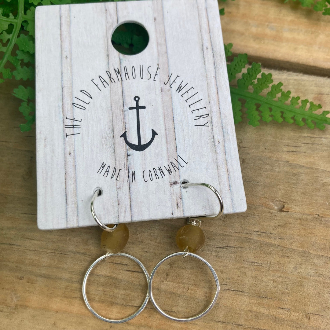 Extra Small Recycled Glass Hoops
