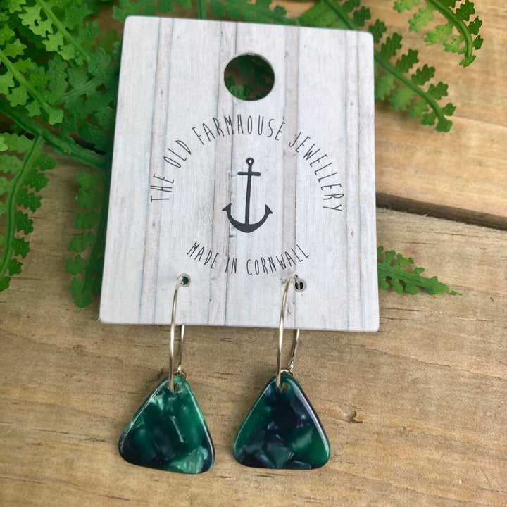 Acrylic Triangle Hoops