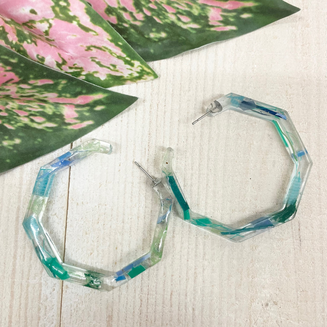 Geo Resin Hoops