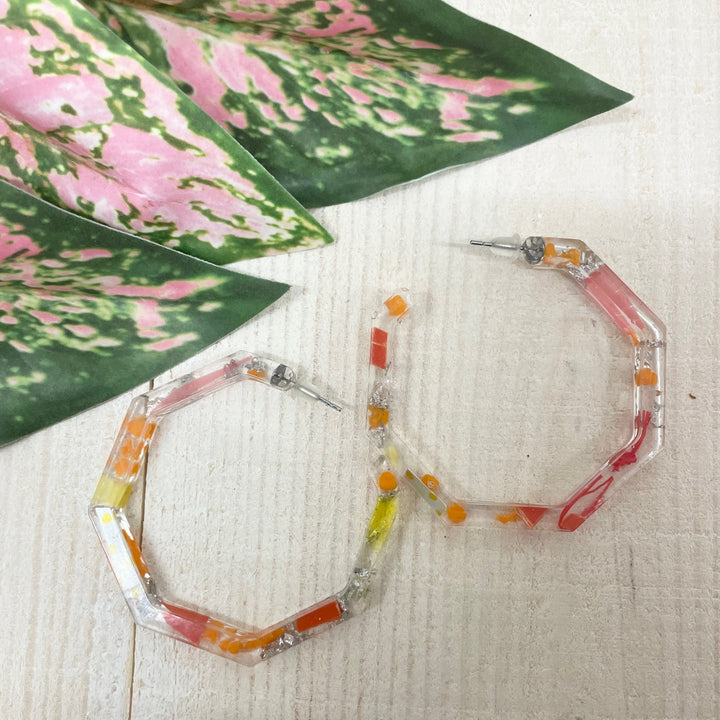 Geo Resin Hoops