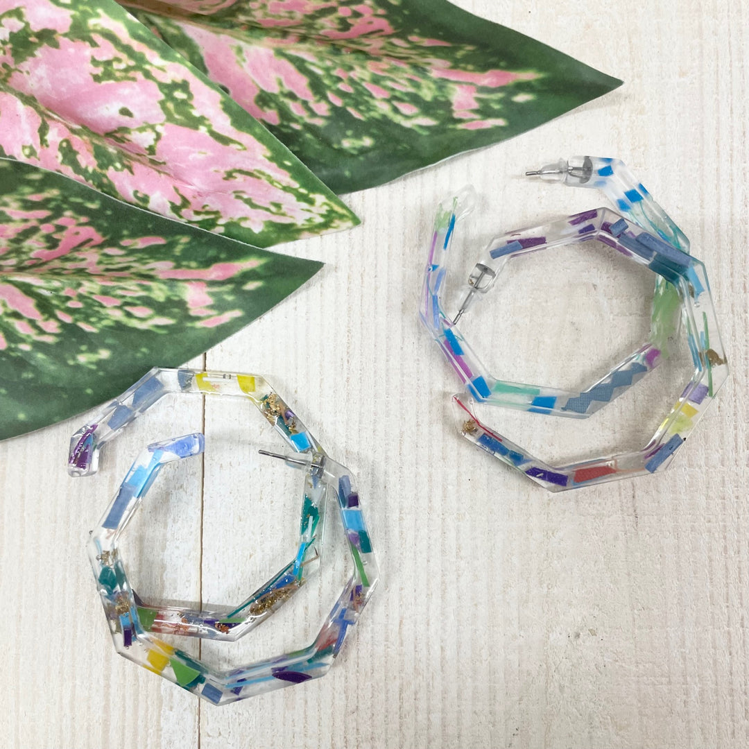 Geo Resin Hoops