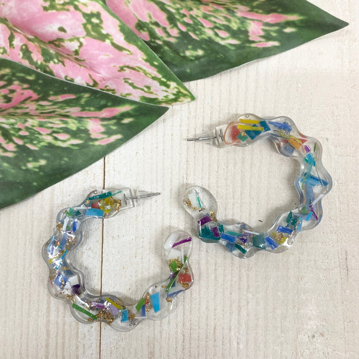 Bubble Resin Hoops