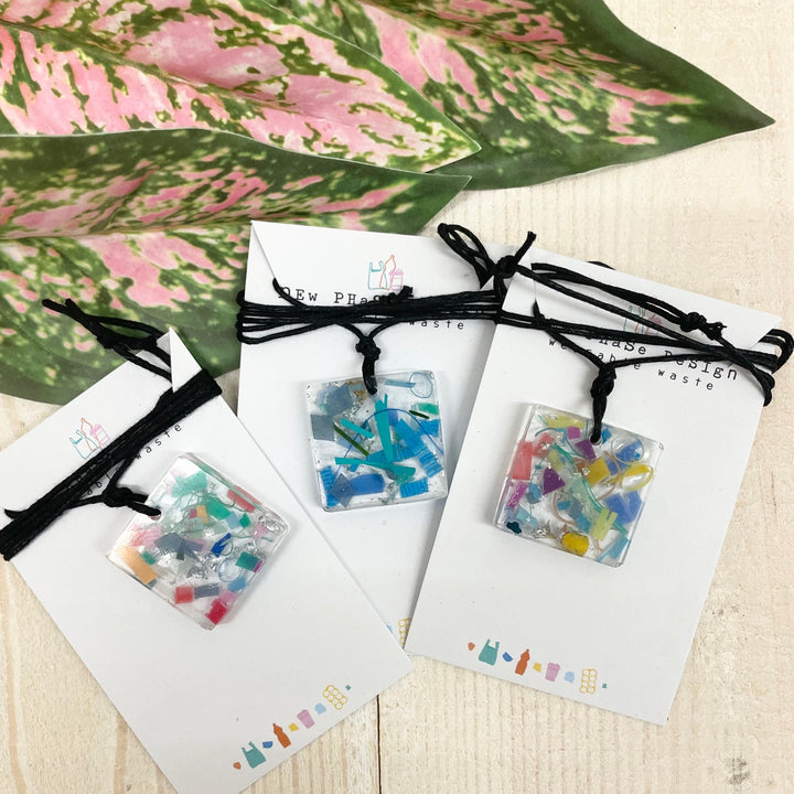 Beach Clean Square Necklace