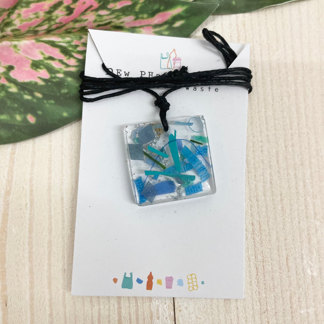 Beach Clean Square Necklace