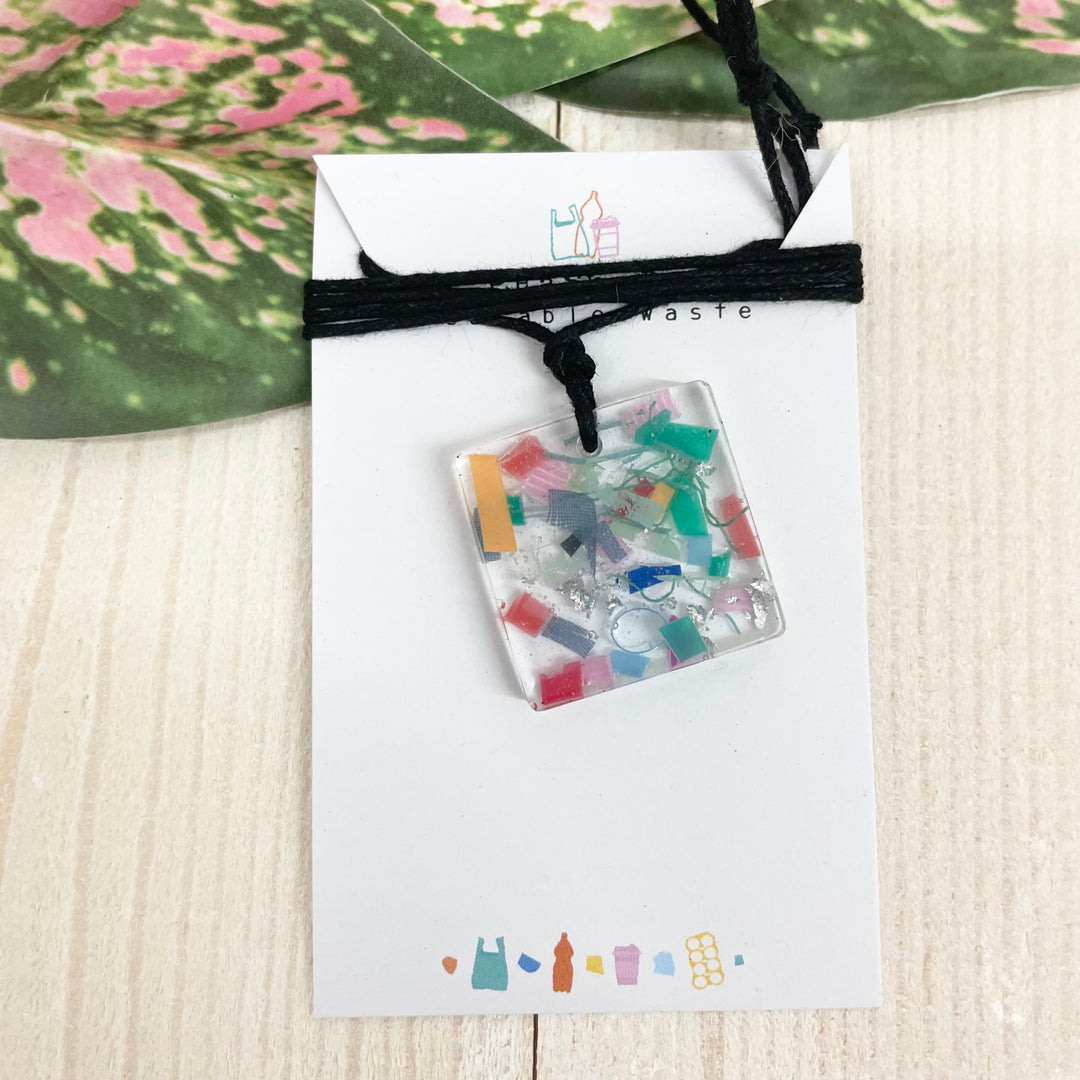 Beach Clean Square Necklace