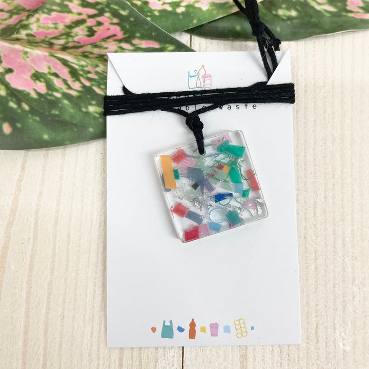Beach Clean Square Necklace