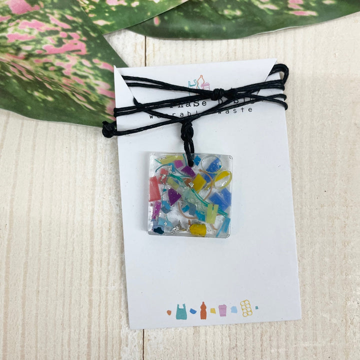 Beach Clean Square Necklace