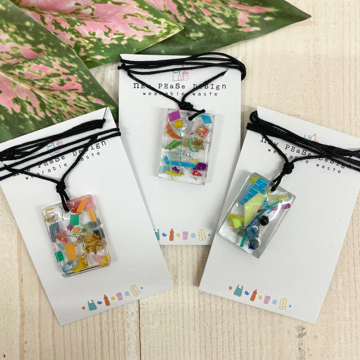 Beach Clean Rectangle Necklace