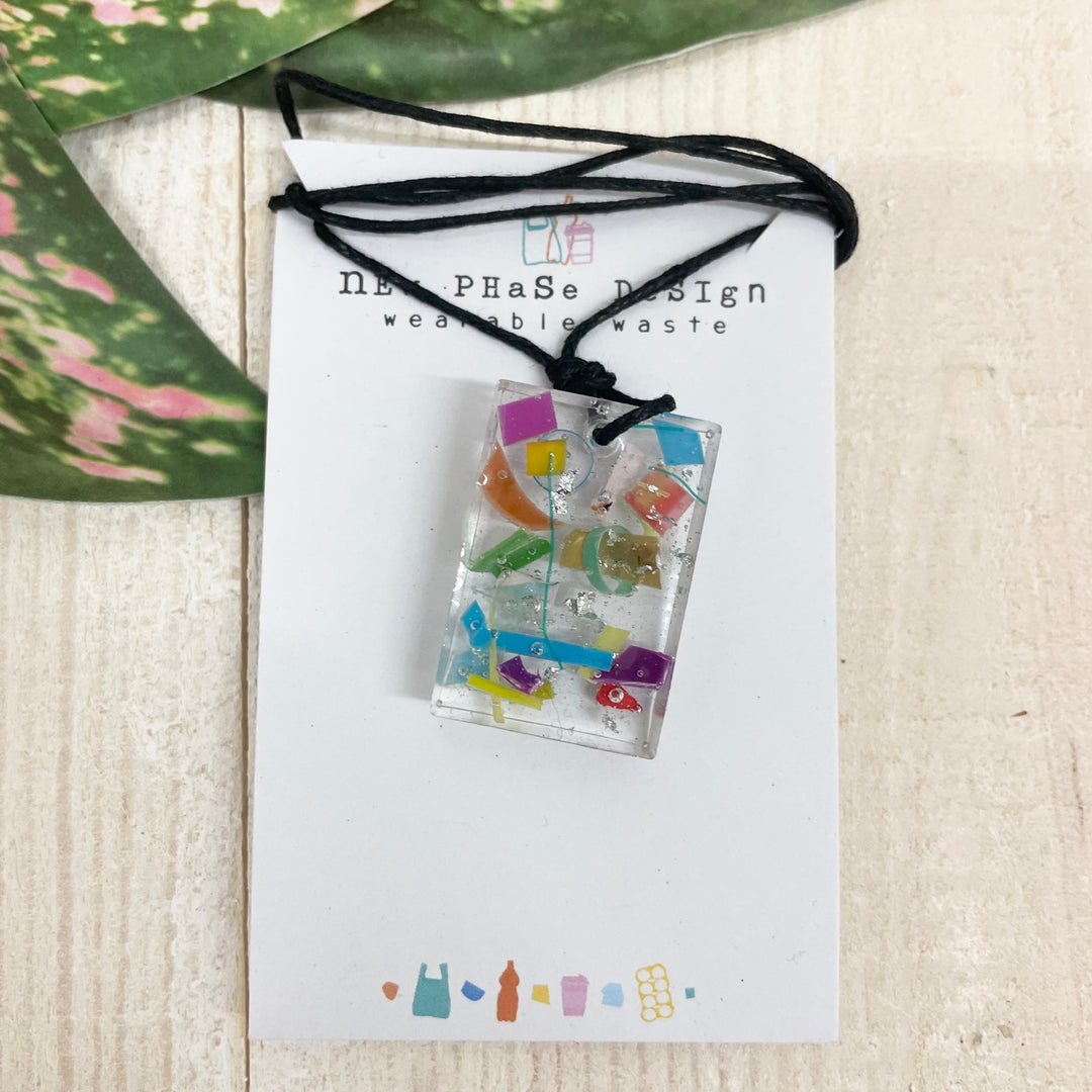 Beach Clean Rectangle Necklace