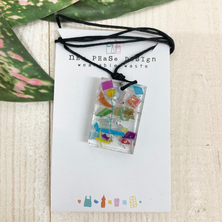 Beach Clean Rectangle Necklace