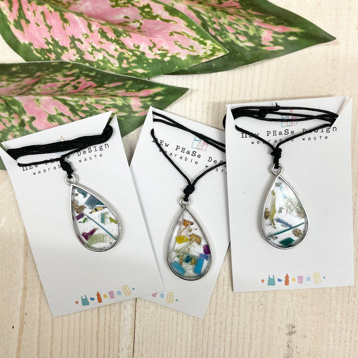 Beach Clean Teardrop Necklace