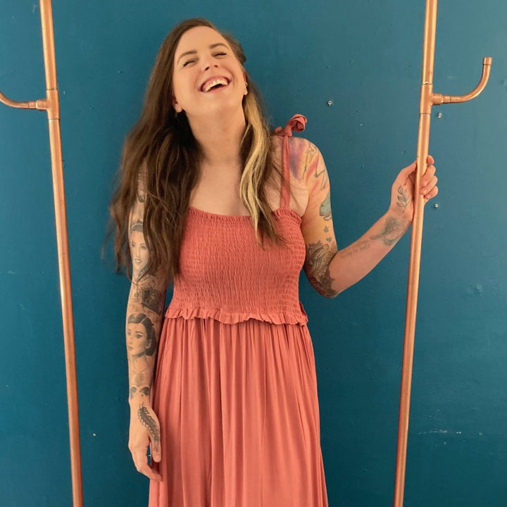 Henka Smock Dress - Canyon Rose